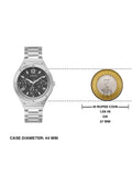 Buy Shop Guess Scope Black Dial Silver Steel Strap Watch for Men - GW0454G1 USA Online