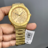 Buy Shop Guess Scope Gold Dial Gold Steel Strap Watch for Men - GW0454G2 USA Online
