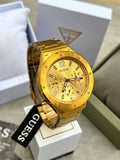 Buy Shop Guess Scope Gold Dial Gold Steel Strap Watch for Men - GW0454G2 USA Online