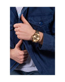 Buy Shop Guess Scope Gold Dial Gold Steel Strap Watch for Men - GW0454G2 USA Online