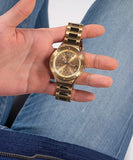 Buy Shop Guess Scope Gold Dial Gold Steel Strap Watch for Men - GW0454G2 USA Online