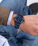 Buy Shop Guess Scope Multifunction Blue Dial Blue Steel Strap Watch for Men - GW0454G4 USA Online