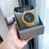 Buy Shop Guess Scope Quartz Black Dial Gold Steel Strap Watch for Men - GW0427G2 USA Online