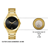 Buy Shop Guess Scope Quartz Black Dial Gold Steel Strap Watch for Men - GW0427G2 USA Online