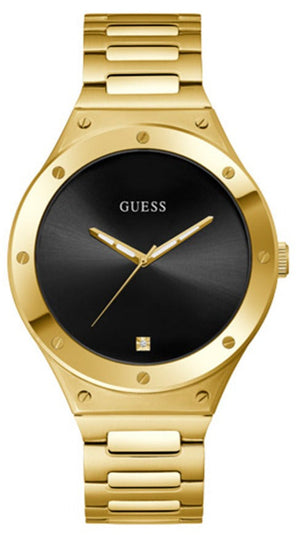 Buy Shop Guess Scope Quartz Black Dial Gold Steel Strap Watch for Men - GW0427G2 USA Online