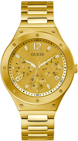 Buy Shop Guess Scope Gold Dial Gold Steel Strap Watch for Men - GW0454G2 USA Online