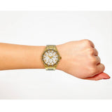Buy Shop Guess Siren Diamonds Silver Dial Gold Steel Strap Watch for Women - W0442L2 USA Online