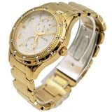 Buy Shop Guess Siren Diamonds Silver Dial Gold Steel Strap Watch for Women - W0442L2 USA Online