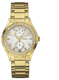 Buy Shop Guess Siren Diamonds Silver Dial Gold Steel Strap Watch for Women - W0442L2 USA Online