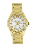 Buy Shop Guess Siren Diamonds Silver Dial Gold Steel Strap Watch for Women - W0442L2 USA Online