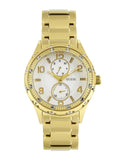 Buy Shop Guess Siren Diamonds Silver Dial Gold Steel Strap Watch for Women - W0442L2 USA Online