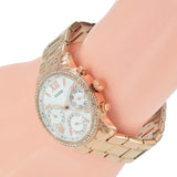 Buy Shop Guess Siren Diamonds White Dial Rose Gold Steel Strap Watch for Women - W0442L3 USA Online