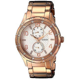 Buy Shop Guess Siren Diamonds White Dial Rose Gold Steel Strap Watch for Women - W0442L3 USA Online