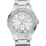 Buy Shop Guess Siren White Dial Silver Steel Strap Watch for Women - W0442L1 USA Online