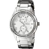 Buy Shop Guess Siren White Dial Silver Steel Strap Watch for Women - W0442L1 USA Online