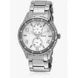 Buy Shop Guess Siren White Dial Silver Steel Strap Watch for Women - W0442L1 USA Online