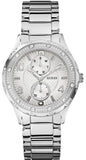 Buy Shop Guess Siren White Dial Silver Steel Strap Watch for Women - W0442L1 USA Online