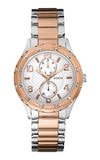 Buy Shop Guess Siren White Dial Two Tone Steel Strap Watch for Women - W0442L4 USA Online