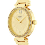 Buy Shop Guess Soho Champagne Dial Stainless Steel Mesh Bracelet Watch For Women - W0638L2 USA Online