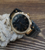 Buy Shop Guess Soho Diamonds Black Dial Black Mesh Bracelet Watch for Women - W0638L5 USA Online