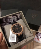 Buy Shop Guess Soho Diamonds Black Dial Black Mesh Bracelet Watch for Women - W0638L5 USA Online