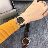 Buy Shop Guess Soho Diamonds Black Dial Black Mesh Bracelet Watch for Women - W0638L5 USA Online