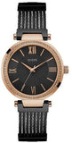 Buy Shop Guess Soho Diamonds Black Dial Black Mesh Bracelet Watch for Women - W0638L5 USA Online