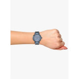 Buy Shop Guess Soho Diamonds Blue Dial Blue Mesh Bracelet Watch For Women - W0638L3 USA Online