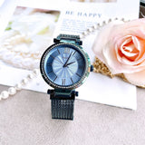 Buy Shop Guess Soho Diamonds Blue Dial Blue Mesh Bracelet Watch For Women - W0638L3 USA Online