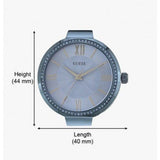 Buy Shop Guess Soho Diamonds Blue Dial Blue Mesh Bracelet Watch For Women - W0638L3 USA Online