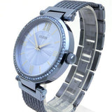 Buy Shop Guess Soho Diamonds Blue Dial Blue Mesh Bracelet Watch For Women - W0638L3 USA Online