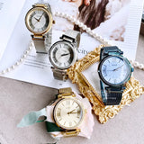 Buy Shop Guess Soho Diamonds Silver Dial Silver Mesh Bracelet Watch for Women - W0638L7 USA Online
