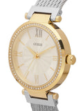 Buy Shop Guess Soho Diamonds Silver Dial Silver Mesh Bracelet Watch for Women - W0638L7 USA Online