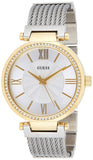 Buy Shop Guess Soho Diamonds Silver Dial Silver Mesh Bracelet Watch for Women - W0638L7 USA Online