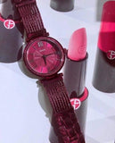 Buy Shop Guess Soho Pink Dial Pink Mesh Bracelet Watch For Women - W0638L6 USA Online