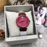 Buy Shop Guess Soho Pink Dial Pink Mesh Bracelet Watch For Women - W0638L6 USA Online
