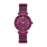 Buy Shop Guess Soho Pink Dial Pink Mesh Bracelet Watch For Women - W0638L6 USA Online