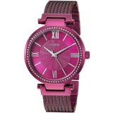 Buy Shop Guess Soho Pink Dial Pink Mesh Bracelet Watch For Women - W0638L6 USA Online