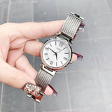 Buy Shop Guess Soho Silver DIal Stainless Steel Mesh Bracelet Watch For Women - W0638L1 USA Online