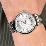 Buy Shop Guess Soho Silver DIal Stainless Steel Mesh Bracelet Watch For Women - W0638L1 USA Online