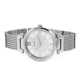 Buy Shop Guess Soho Silver DIal Stainless Steel Mesh Bracelet Watch For Women - W0638L1 USA Online
