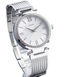 Buy Shop Guess Soho Silver DIal Stainless Steel Mesh Bracelet Watch For Women - W0638L1 USA Online