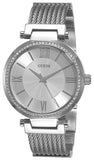 Buy Shop Guess Soho Silver DIal Stainless Steel Mesh Bracelet Watch For Women - W0638L1 USA Online