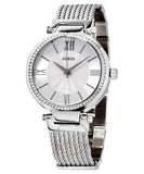 Buy Shop Guess Soho Silver DIal Stainless Steel Mesh Bracelet Watch For Women - W0638L1 USA Online