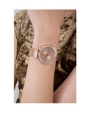 Buy Shop Guess Soiree Diamonds Rose Gold Dial Rose Gold Mesh Bracelet Watch for Women - GW0402L3 USA Online