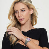 Buy Shop Guess Sol Chronograph Crystals Multicolor Dial Silver Steel Strap Watch For Women - GW0483L1 USA Online