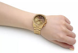 Buy Shop Guess Sol Chronograph Gold Dial Gold Steel Strap Watch For Women - GW0483L2 USA Online