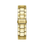 Buy Shop Guess Solar Chronograph Diamonds White Dial Gold Steel Strap Watch for Women - W1069L2 USA Online