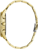 Buy Shop Guess Solar Chronograph Diamonds White Dial Gold Steel Strap Watch for Women - W1069L2 USA Online