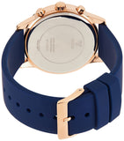 Buy Shop Guess Solar White Rose Gold Dial Blue Rubber Strap Watch For Women - W1135L3 USA Online